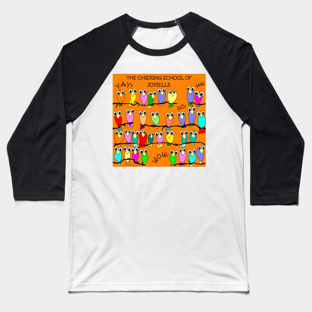 Chiering School of Jovielle Single Orange Baseball T-Shirt by ArtticArlo